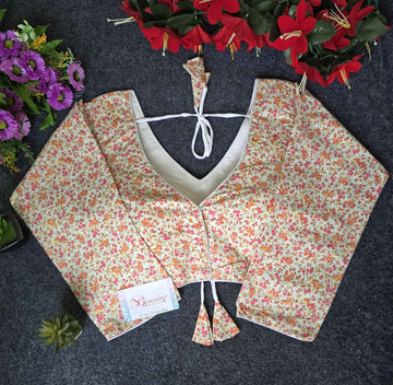 Cotton Printed Blouse Manufacturers in Hyderabad – BlouseLine - BlouseLine