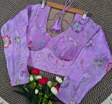 Jimmy Choo Bits Work Embroidered Blouse - Blouse Line