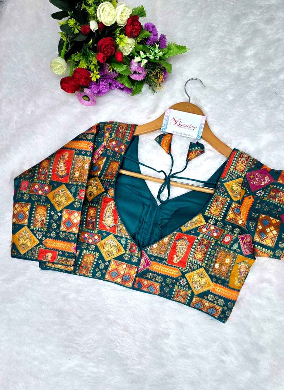 Jacquard Position Print Blouse Manufacturer – BlouseLine