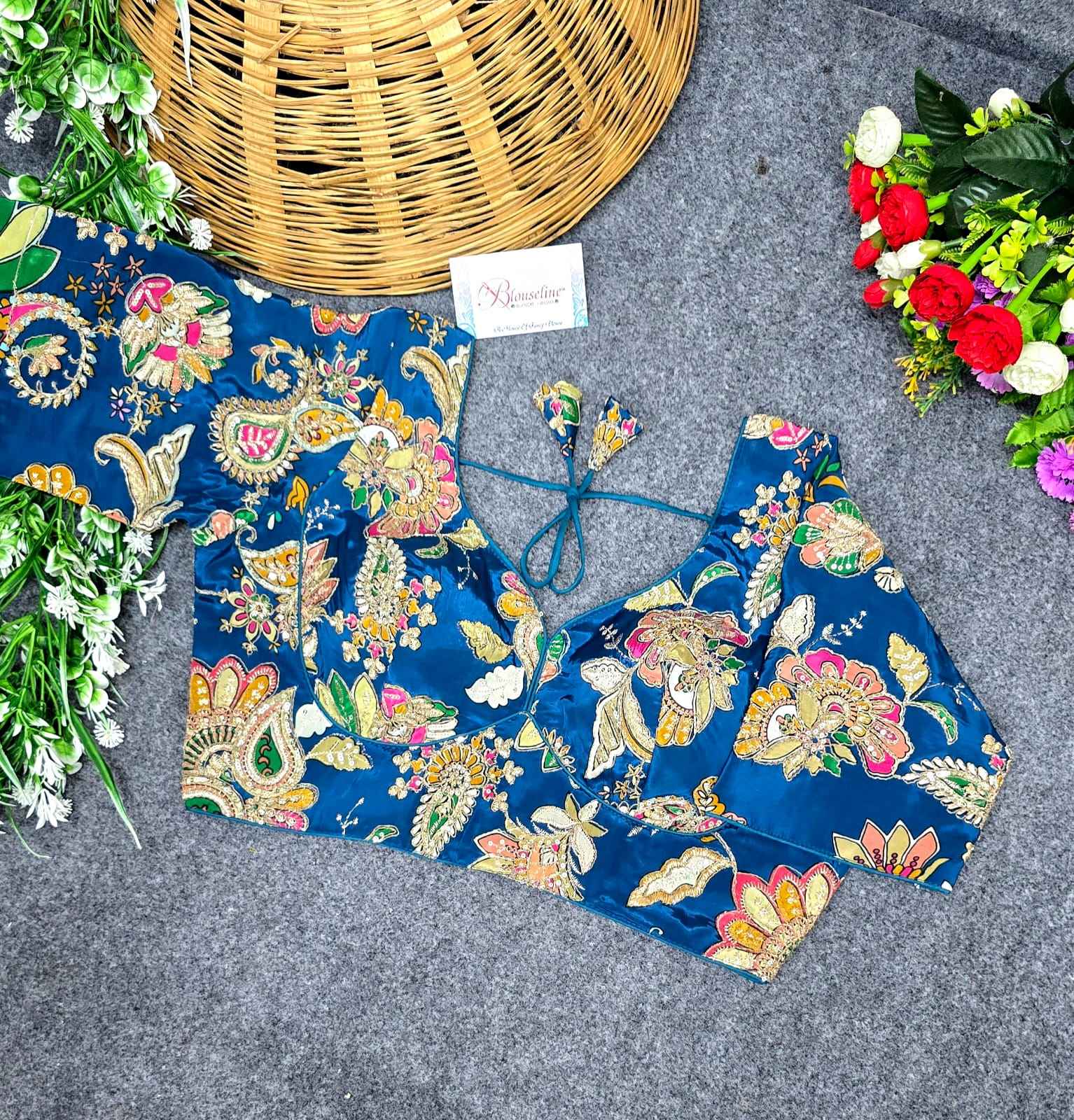 Fancy Crepe Viscose Position Print Blouse Supplier in Surat – BlouseLine