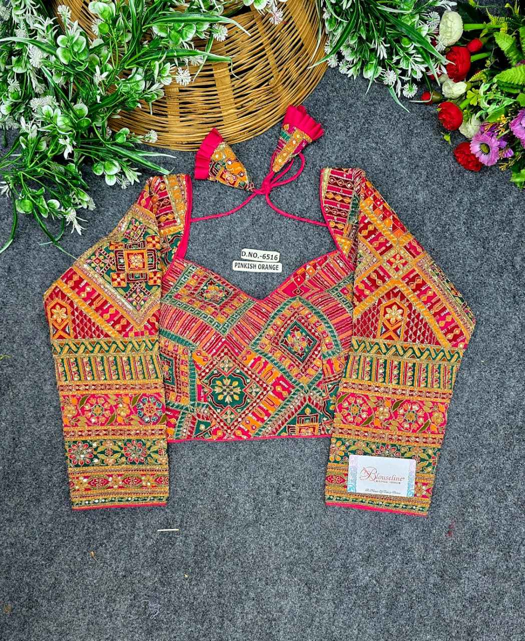 Buy Crepe Viscose Position Print Blouse Online – BlouseLine BL6516