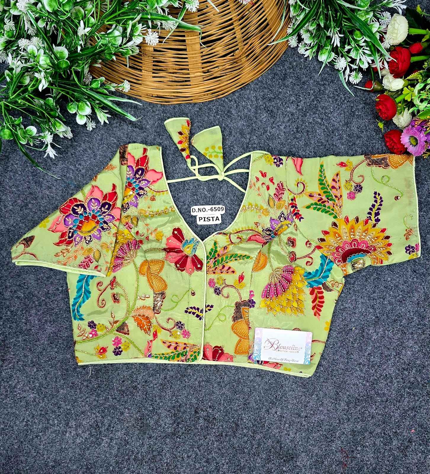 Buy Crepe Viscose Position Print Blouse – BlouseLine BL6509