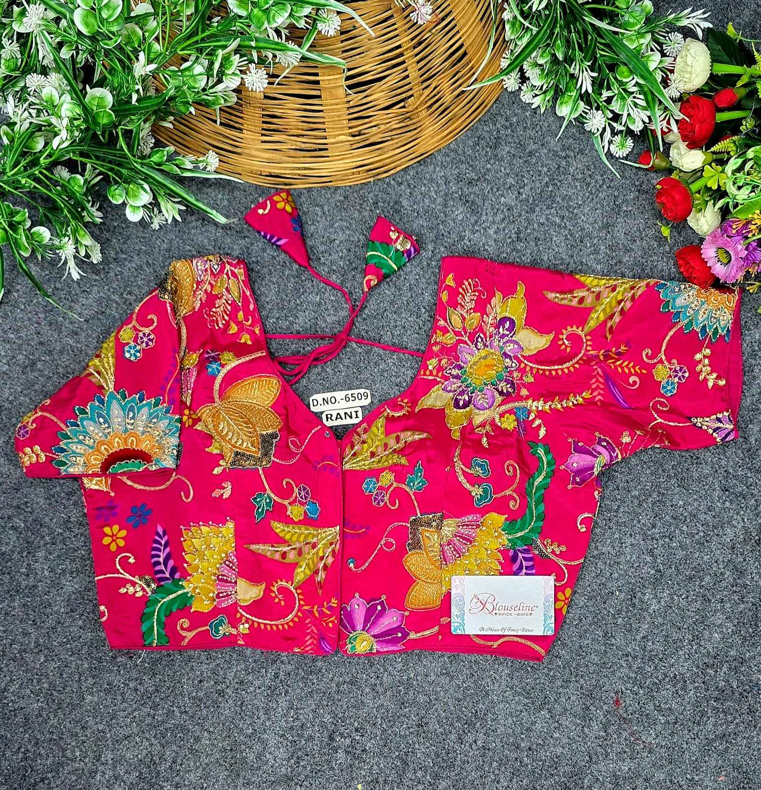Buy Crepe Viscose Position Print Blouse – BlouseLine BL6509