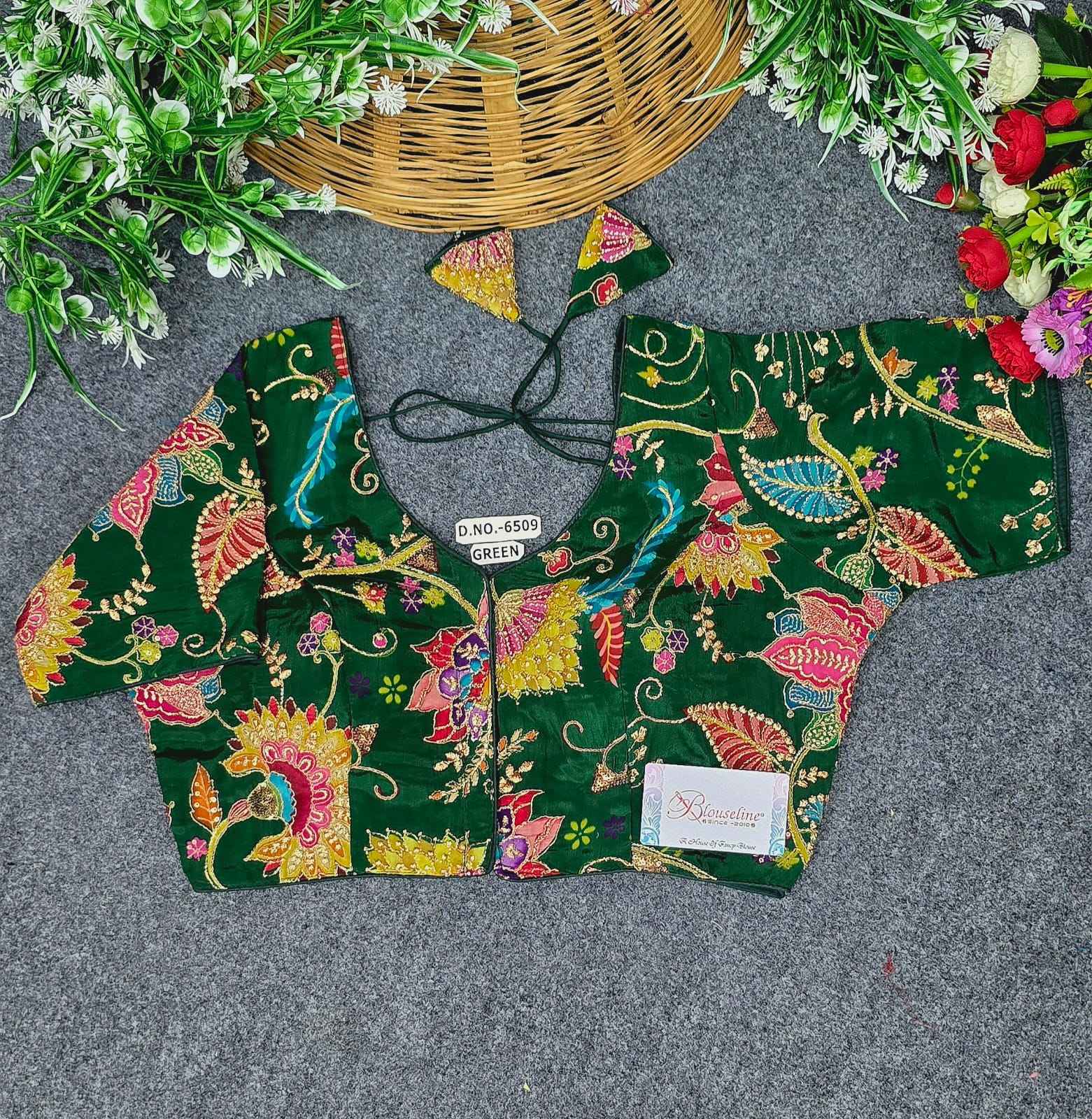 Buy Crepe Viscose Position Print Blouse – BlouseLine BL6509