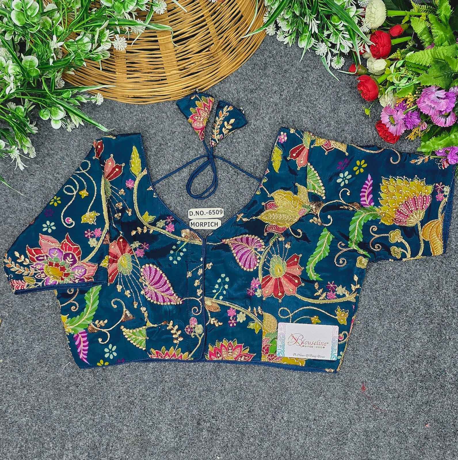 Buy Crepe Viscose Position Print Blouse – BlouseLine BL6509