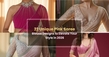 22 Unique Pink Saree Blouse Designs for Modern Women in 2026