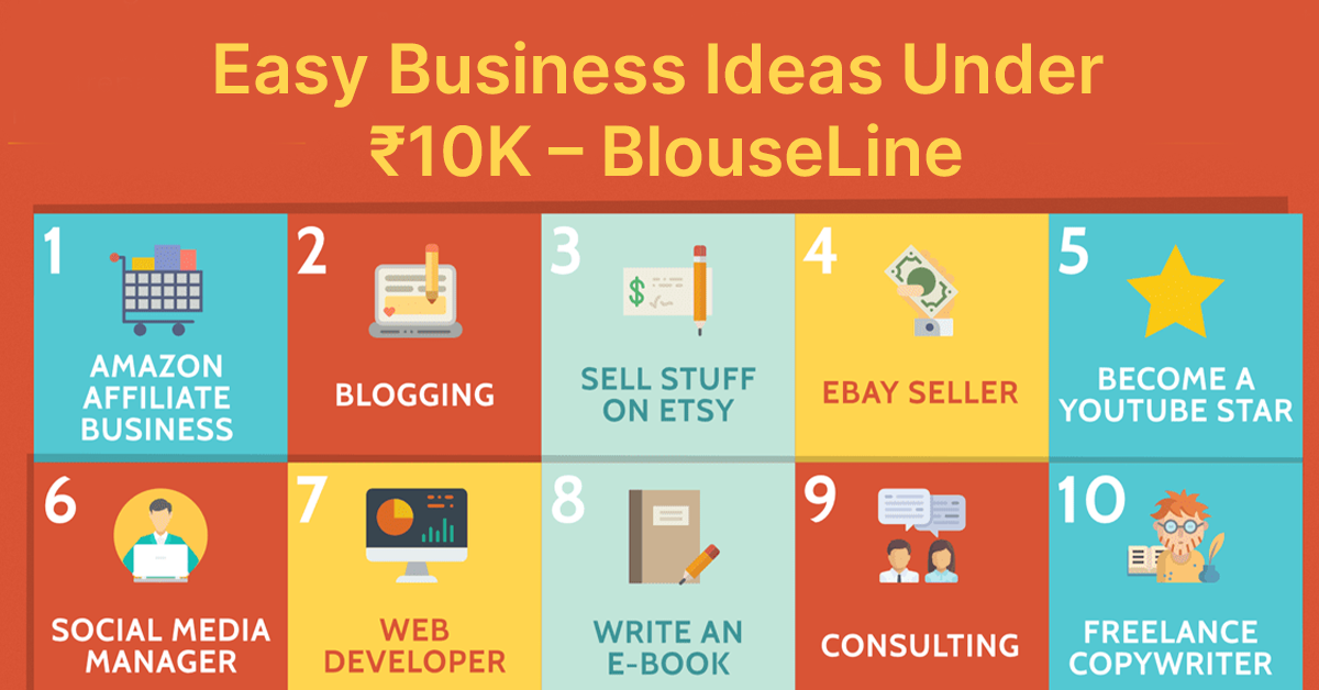 Easy Business Ideas Under ₹10K – BlouseLine