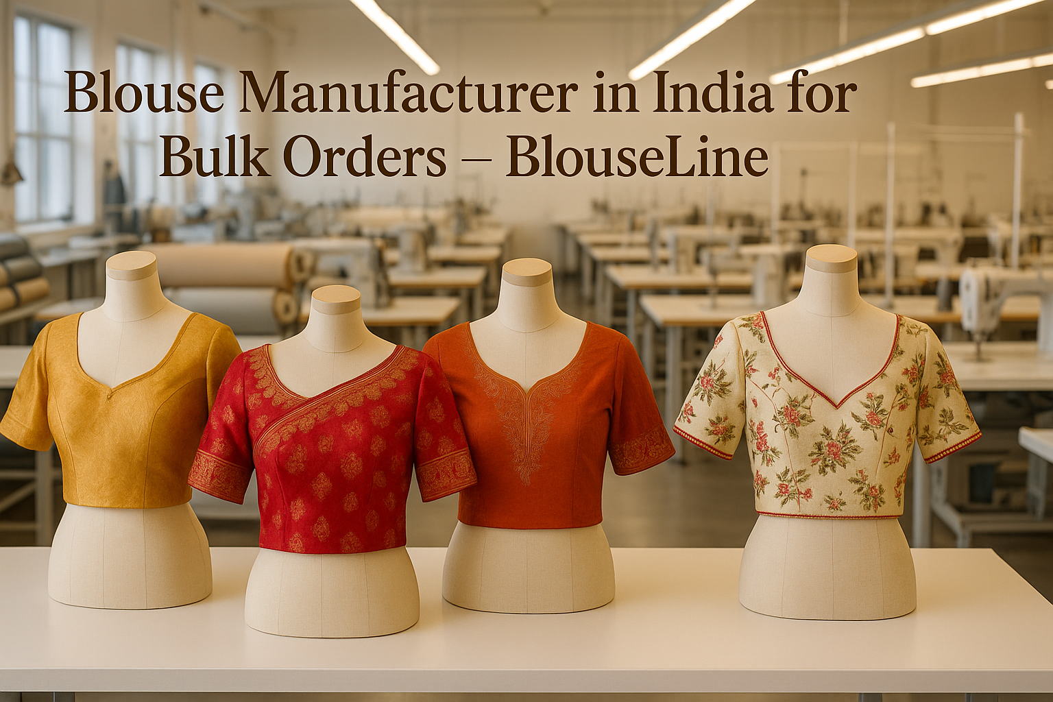 Blouse Manufacturer in India for Bulk Orders – BlouseLine - BlouseLine