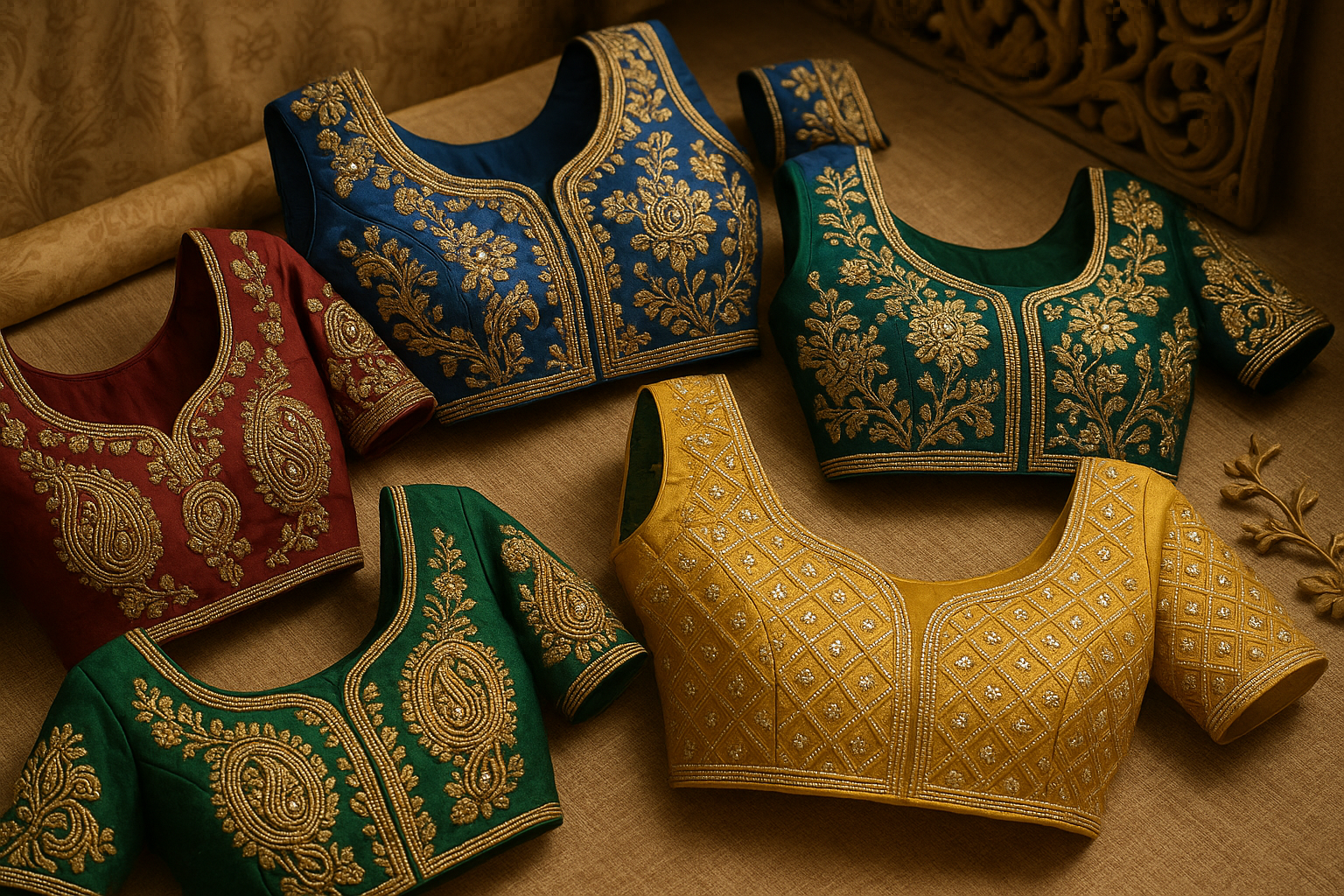 Designer Embroidery Blouse wholesaler in india - Blouseline