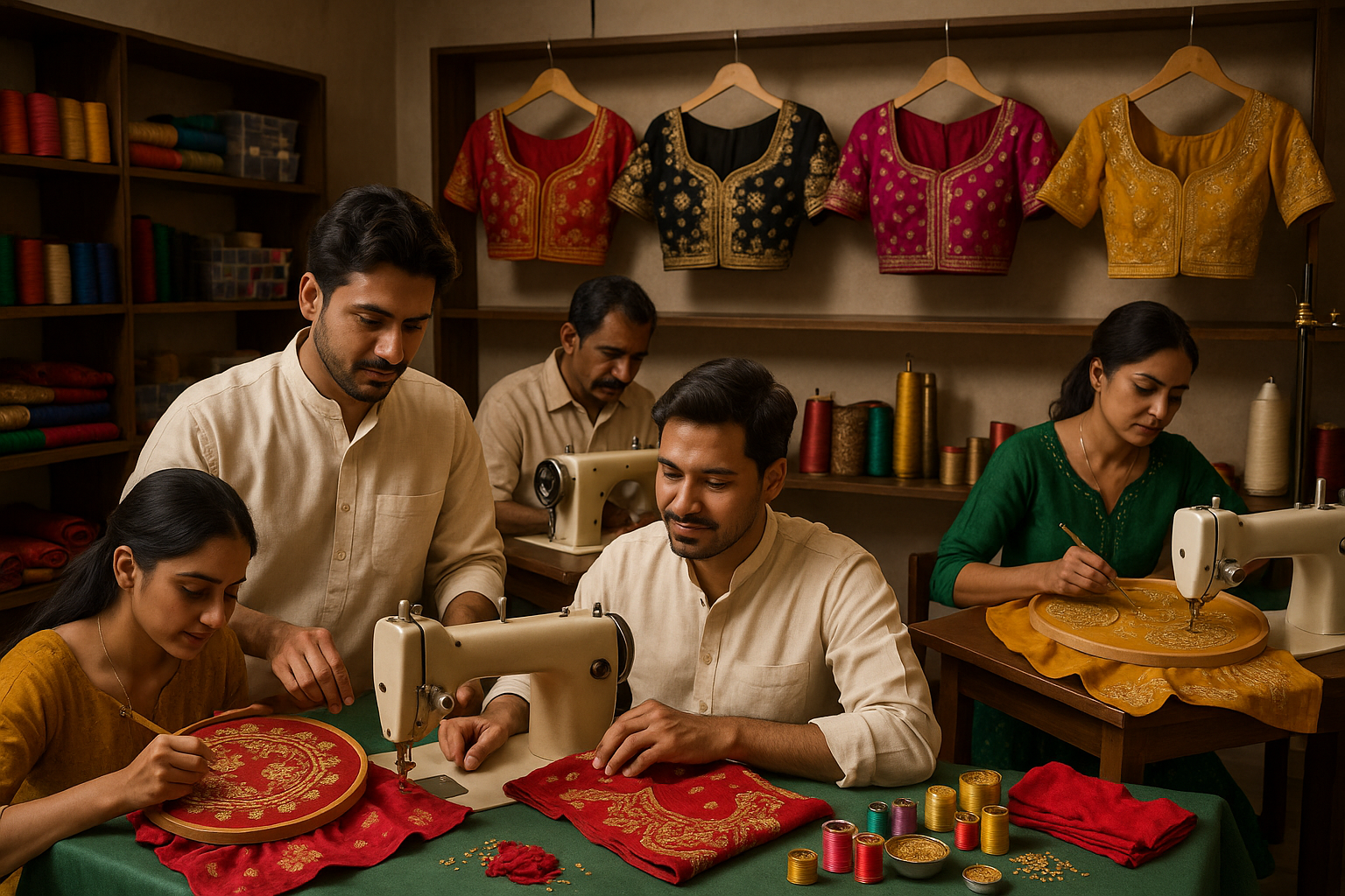 Embroidery Blouse Manufacturer in Mumbai – BlouseLine - BlouseLine