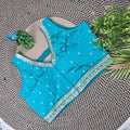Slub Silk Embroidered Blouse - Premium Ethnic Collection | Blouse Line Surat