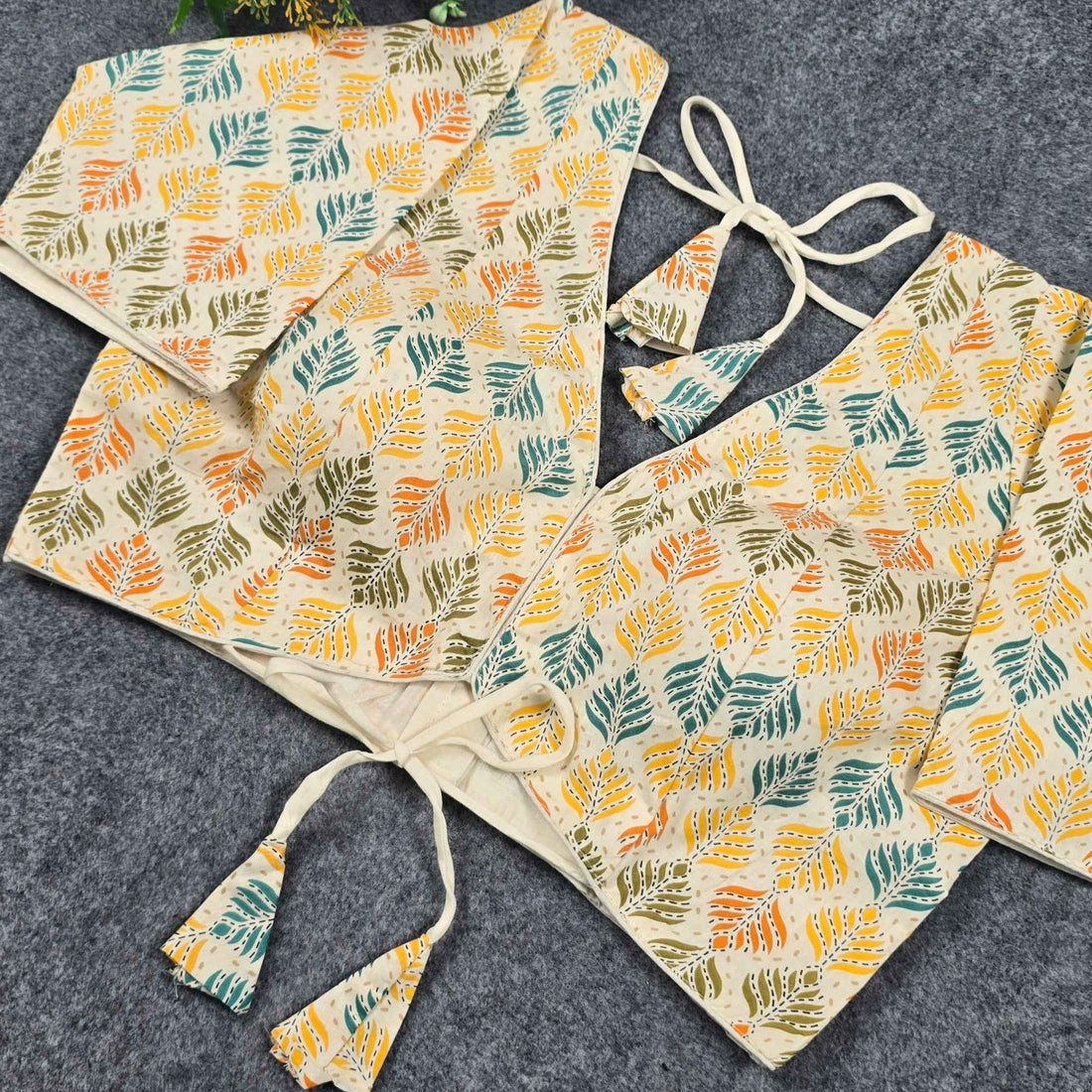 Cotton printed blouse for women by Blouse Line at wholesale price