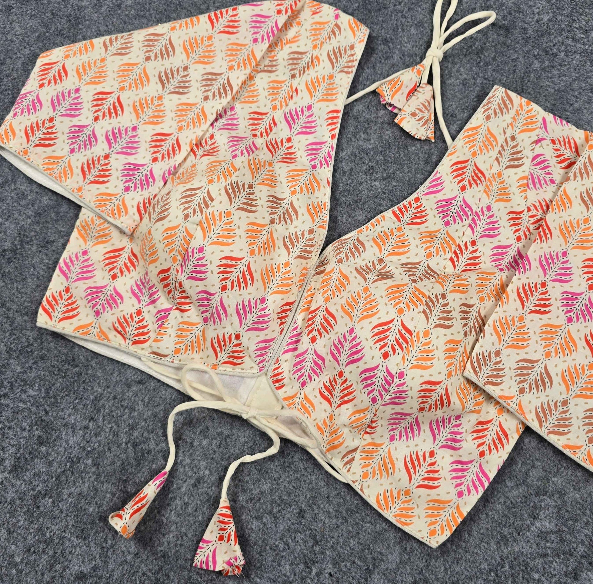 Cotton printed blouse for women by Blouse Line at wholesale price
