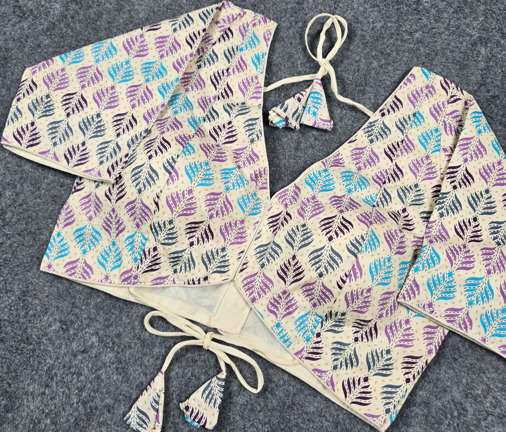 Cotton printed blouse for women by Blouse Line at wholesale price