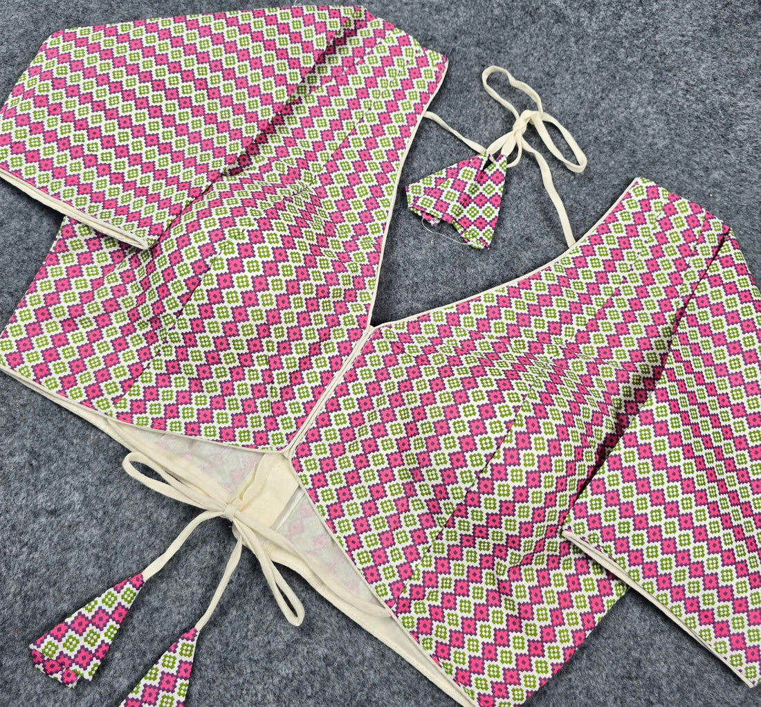 Premium Cotton Printed Blouse – Wholesale Manufacturer Direct (Surat)