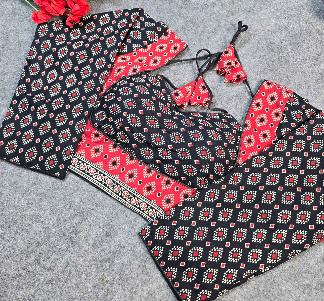 Trendy Cotton Printed Blouse - Comfort Fit | Blouse Line | Low Price