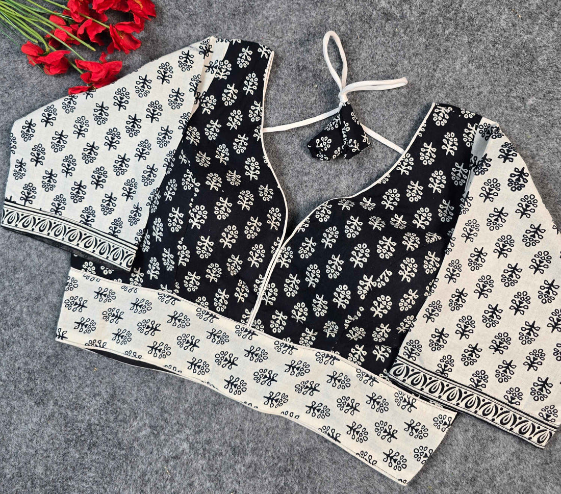 Premium Printed Cotton Blouse for Women | Blouse Line | Luxury Comfort
