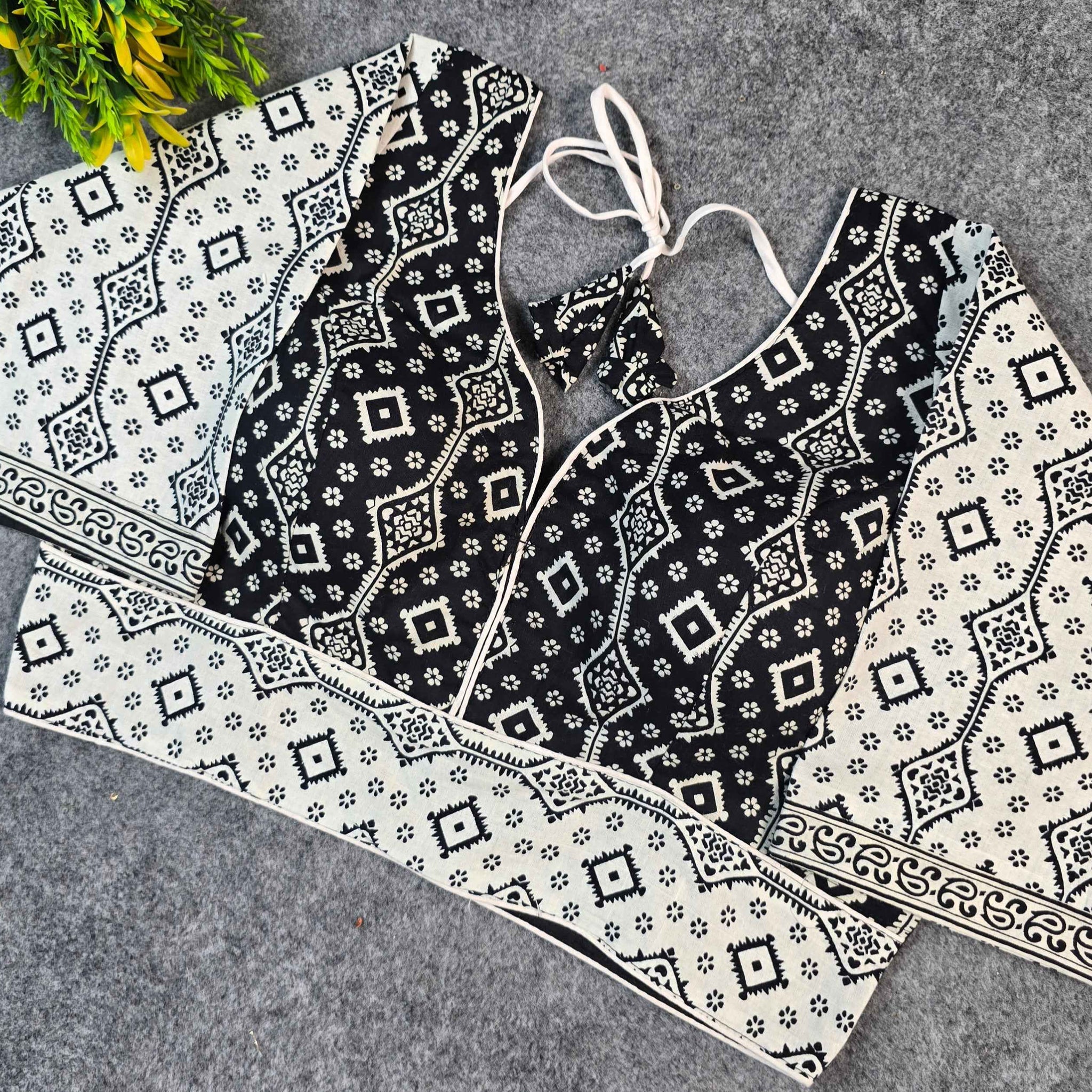 Ethnic Cotton Printed Blouse | Festive & Casual Wear | Blouse Line