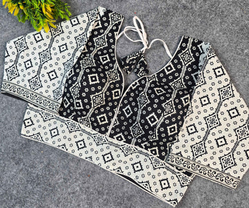 Ethnic Cotton Printed Blouse | Festive & Casual Wear | Blouse Line