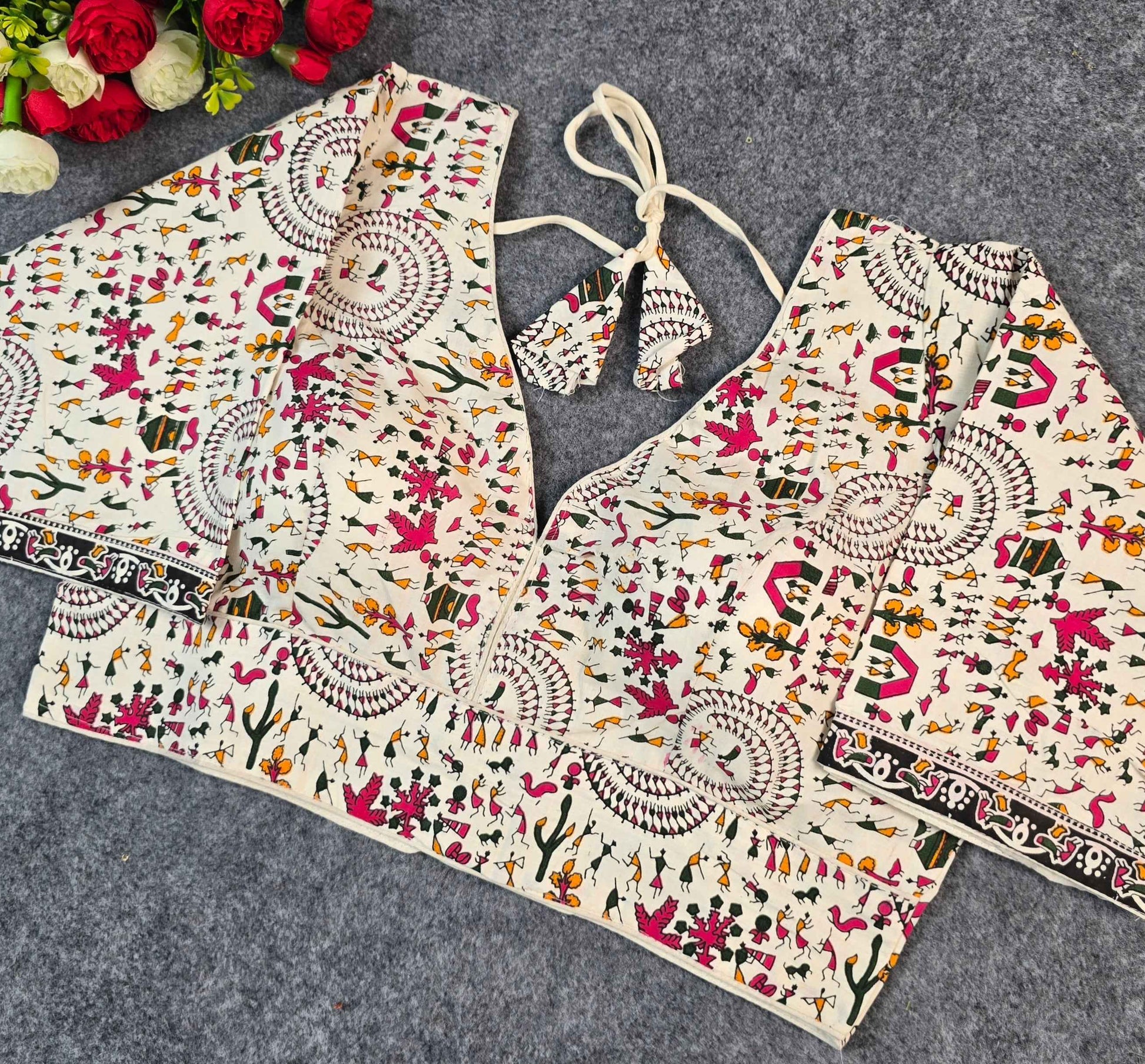 Lightweight Cotton Printed Blouse | Breathable & Stylish | Blouse Line