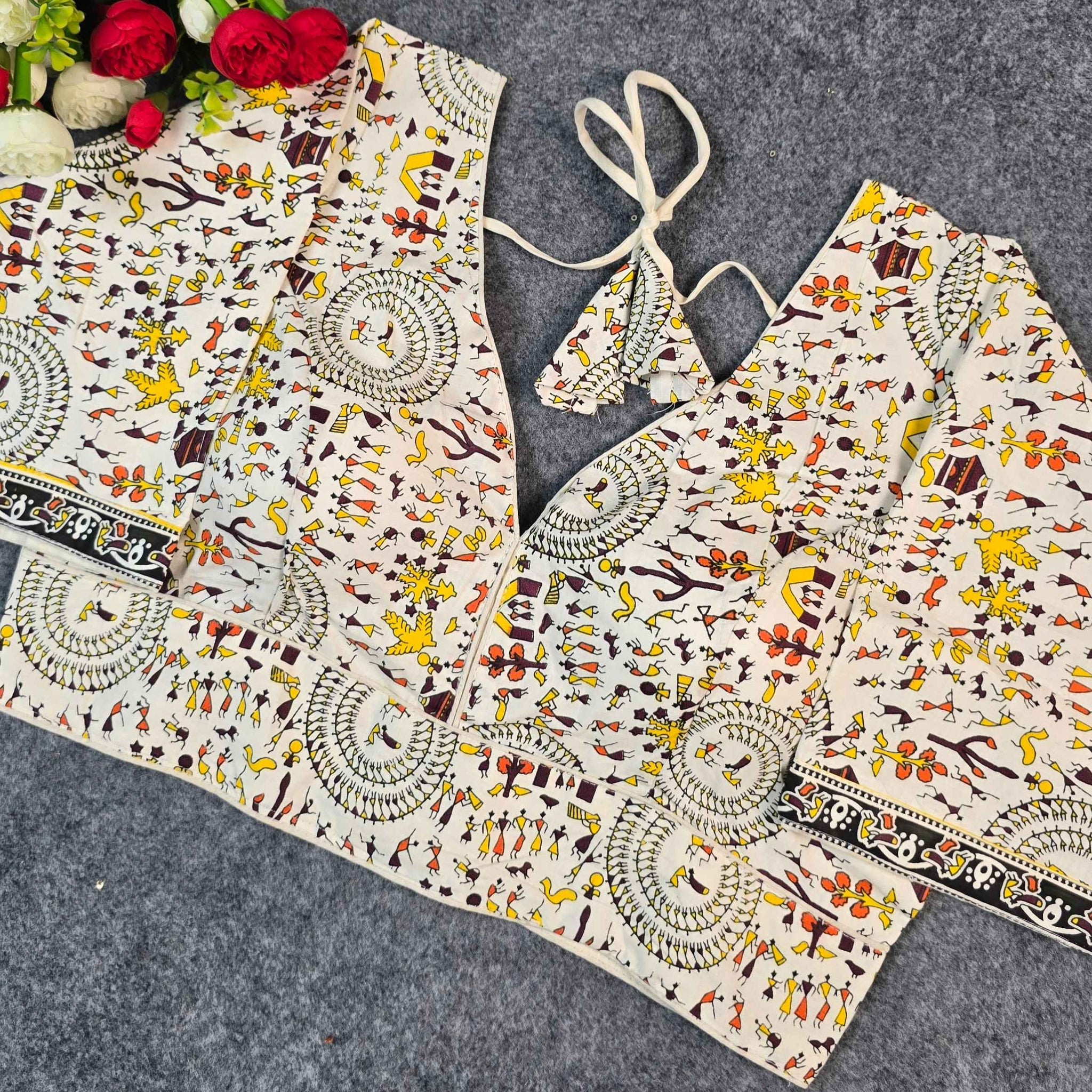 Lightweight Cotton Printed Blouse | Breathable & Stylish | Blouse Line