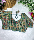 Crepe Viscose Position Print Blouse Exports in Surat – BlouseLine