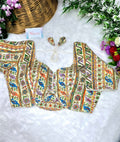 Crepe Viscose Position Print Blouse Exports in Surat – BlouseLine