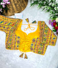 Crepe Viscose Position Print Blouse Exports in Surat – BlouseLine