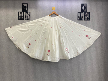 Handmade Bangadi Mirror Navratri Lehenga - BL 6866