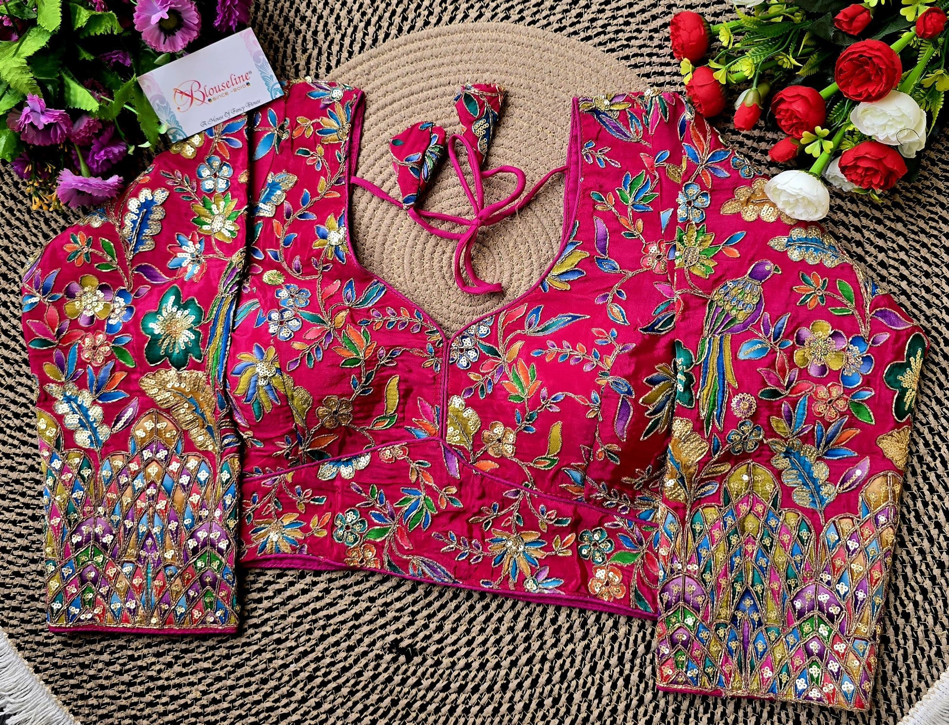 Long Sleeve Viscose Printed Blouse for Modest Fashion | BlouseLine - BlouseLine