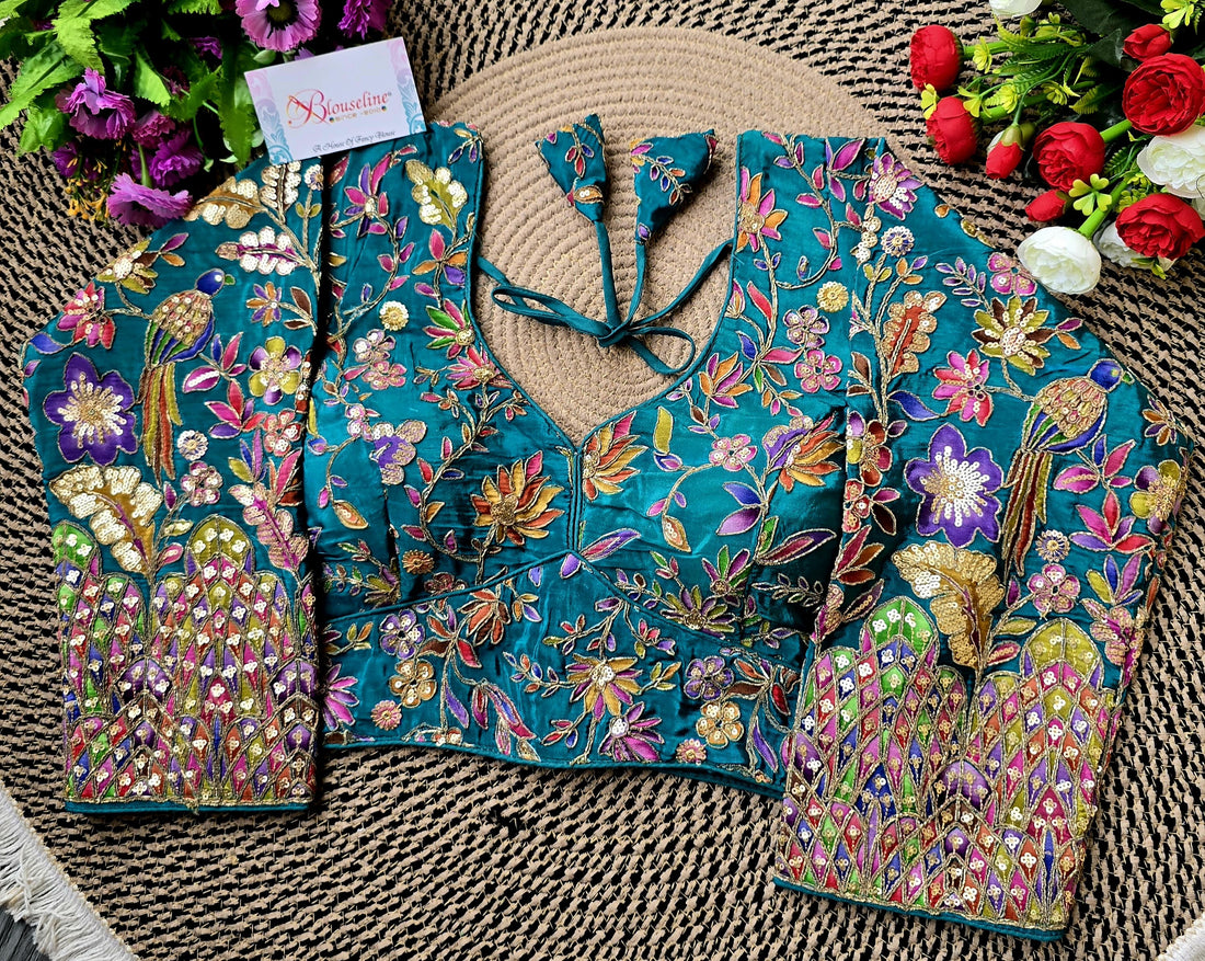 Long Sleeve Viscose Printed Blouse for Modest Fashion | BlouseLine - BlouseLine