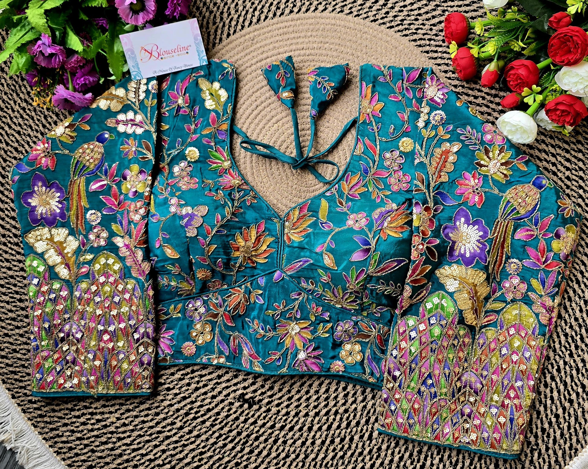 Long Sleeve Viscose Printed Blouse for Modest Fashion | BlouseLine - BlouseLine