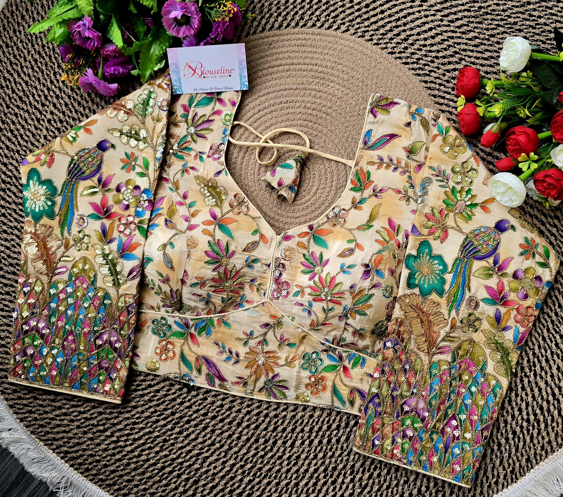 Long Sleeve Viscose Printed Blouse for Modest Fashion | BlouseLine - BlouseLine