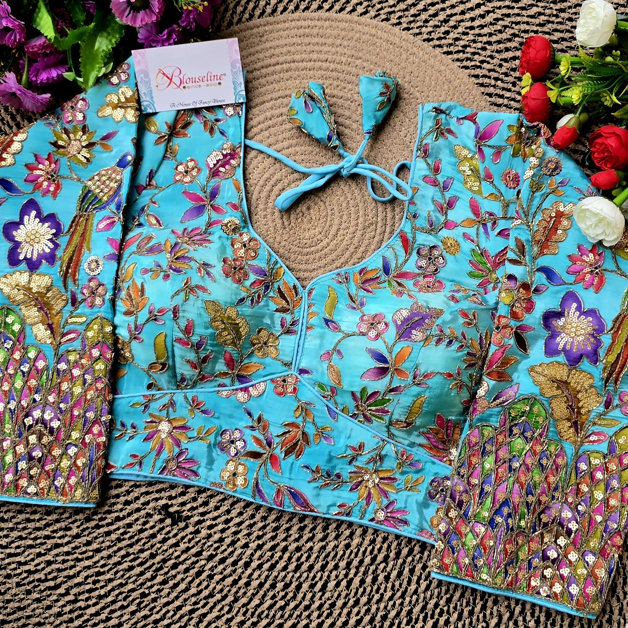 Long Sleeve Viscose Printed Blouse for Modest Fashion | BlouseLine - BlouseLine