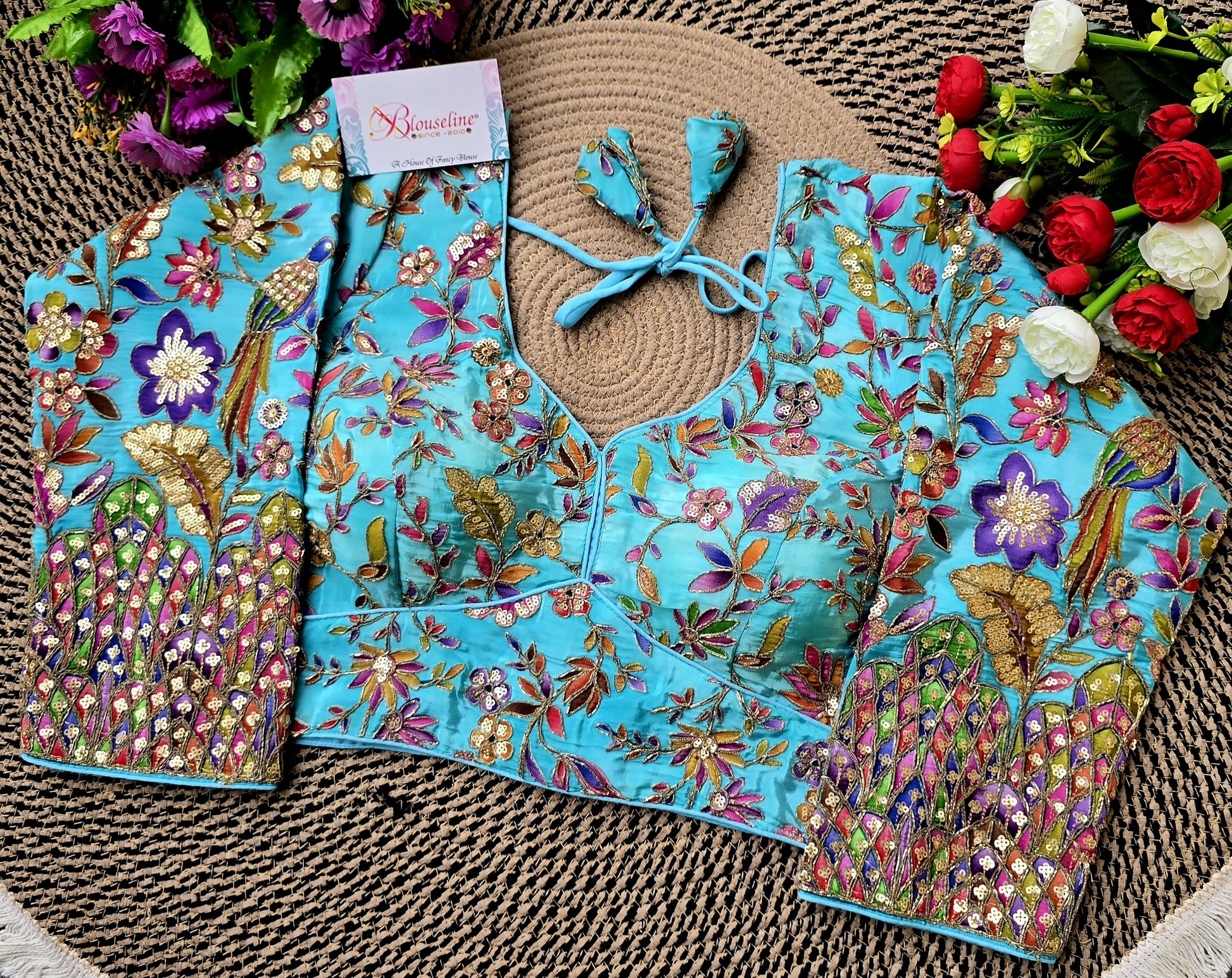 Long Sleeve Viscose Printed Blouse for Modest Fashion | BlouseLine - BlouseLine
