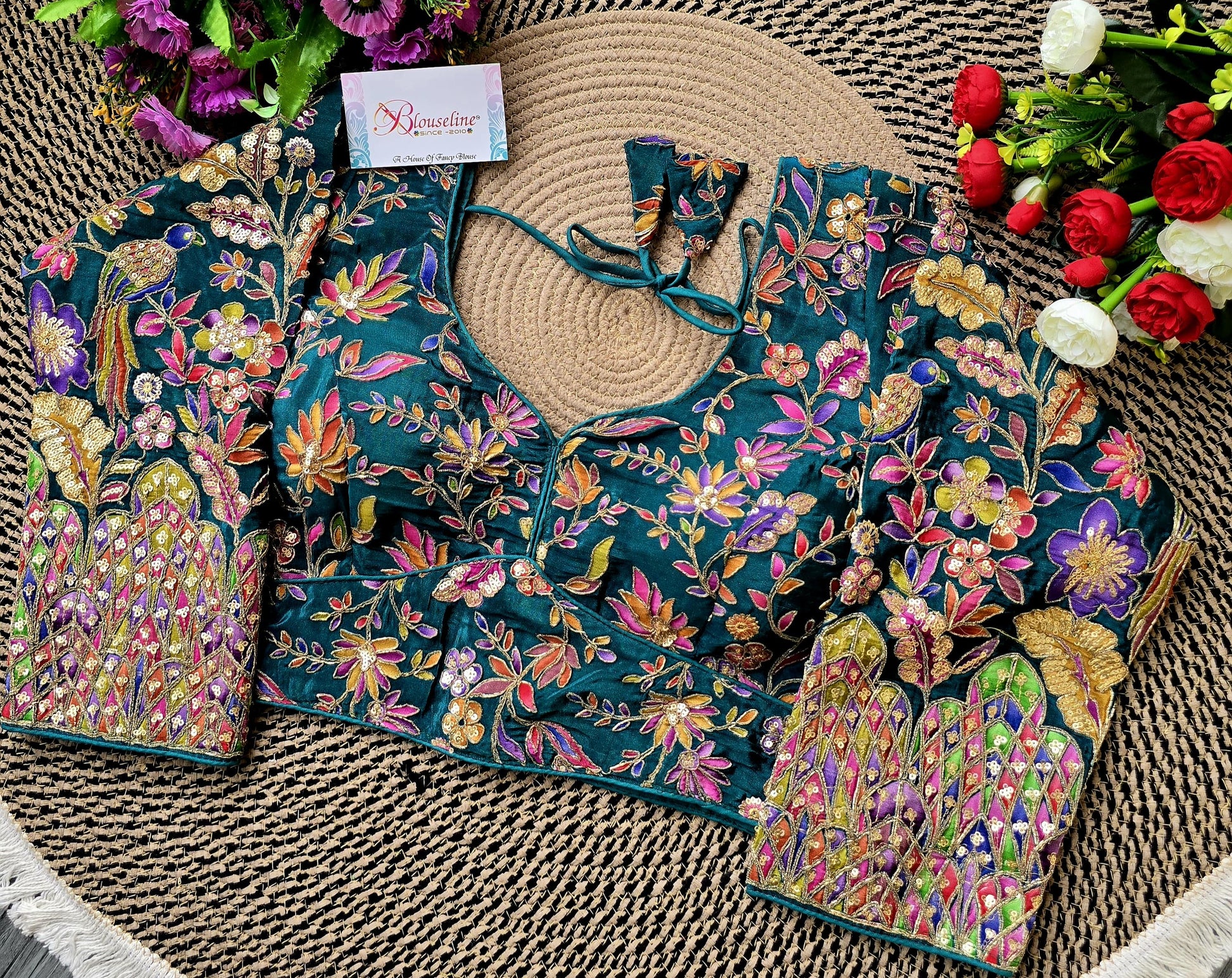 Long Sleeve Viscose Printed Blouse for Modest Fashion | BlouseLine - BlouseLine