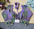 Premium Viscose Blouse with Pojisan Print and Embroidery | Blouse Line Surat - BlouseLine