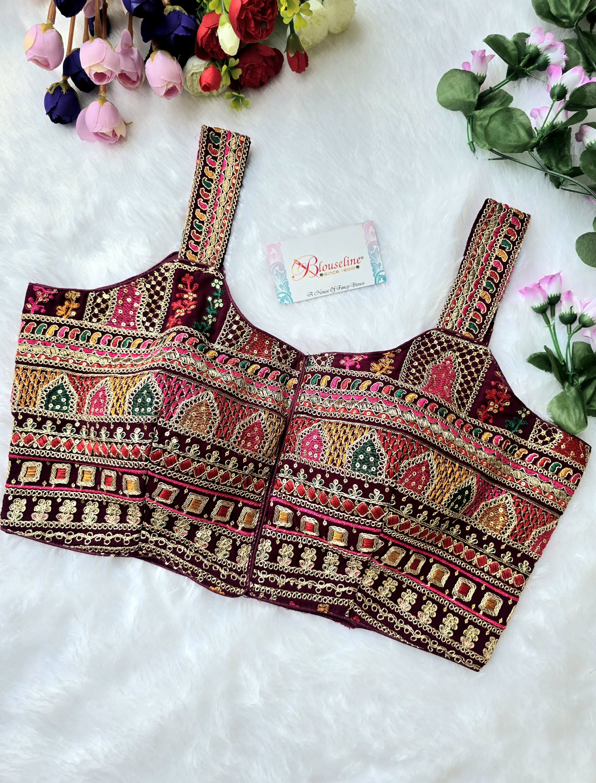 BlouseLine Premium Georgette Embroidered Blouse - Wholesale Manufacturer Price - BlouseLine