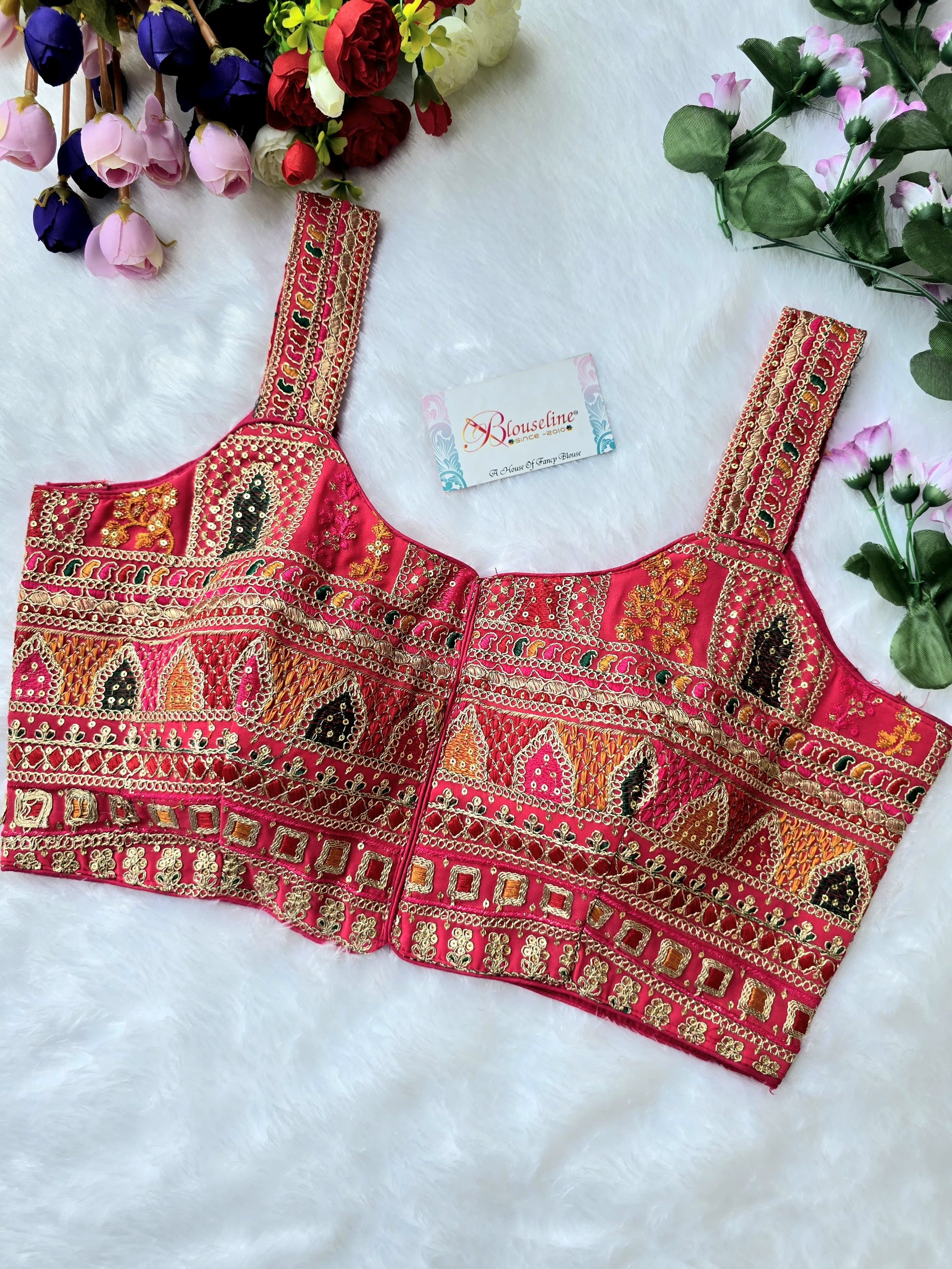 BlouseLine Premium Georgette Embroidered Blouse - Wholesale Manufacturer Price - BlouseLine