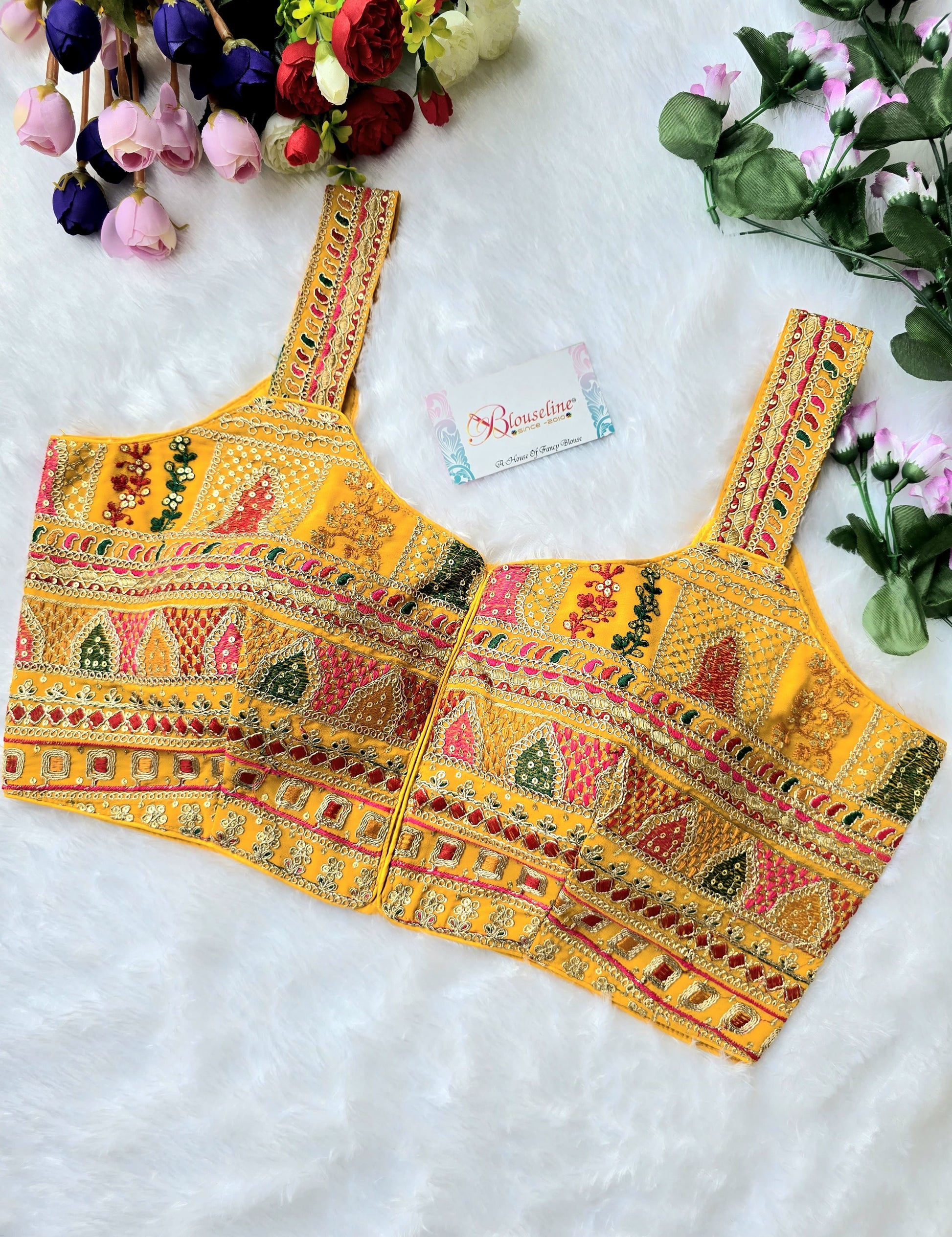 BlouseLine Premium Georgette Embroidered Blouse - Wholesale Manufacturer Price - BlouseLine
