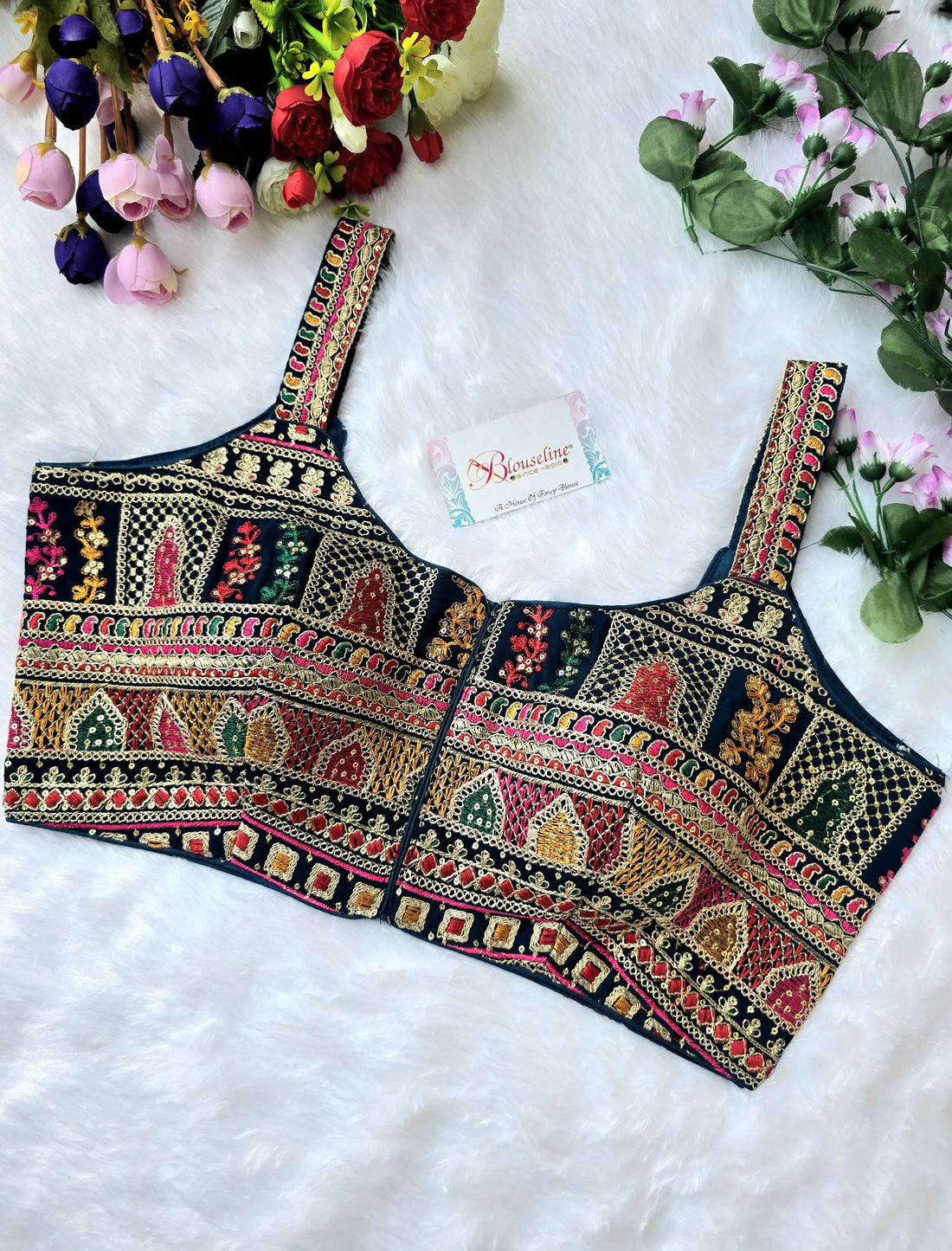 BlouseLine Premium Georgette Embroidered Blouse - Wholesale Manufacturer Price - BlouseLine