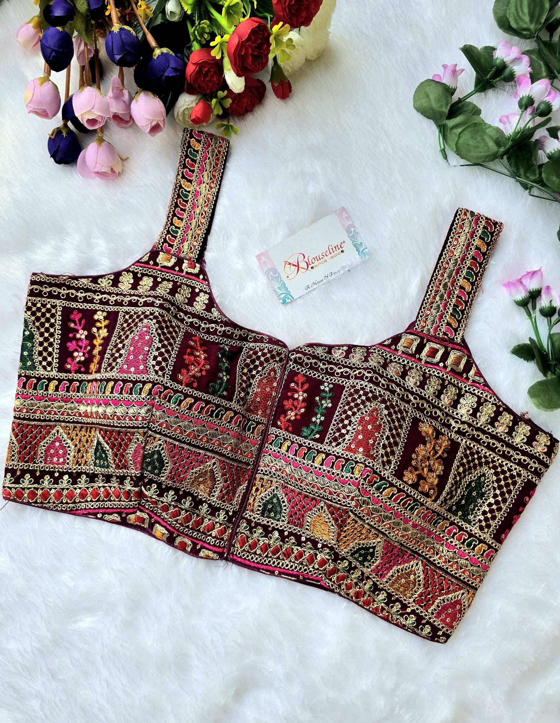 BlouseLine Premium Georgette Embroidered Blouse - Wholesale Manufacturer Price - BlouseLine