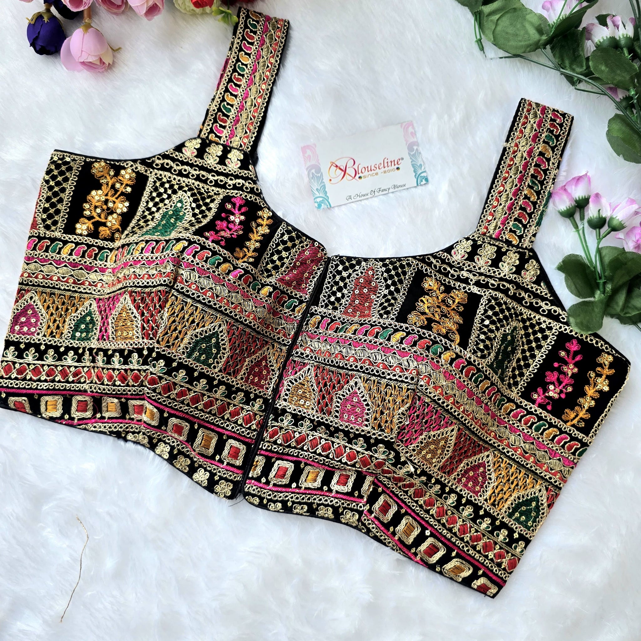 BlouseLine Premium Georgette Embroidered Blouse - Wholesale Manufacturer Price - BlouseLine
