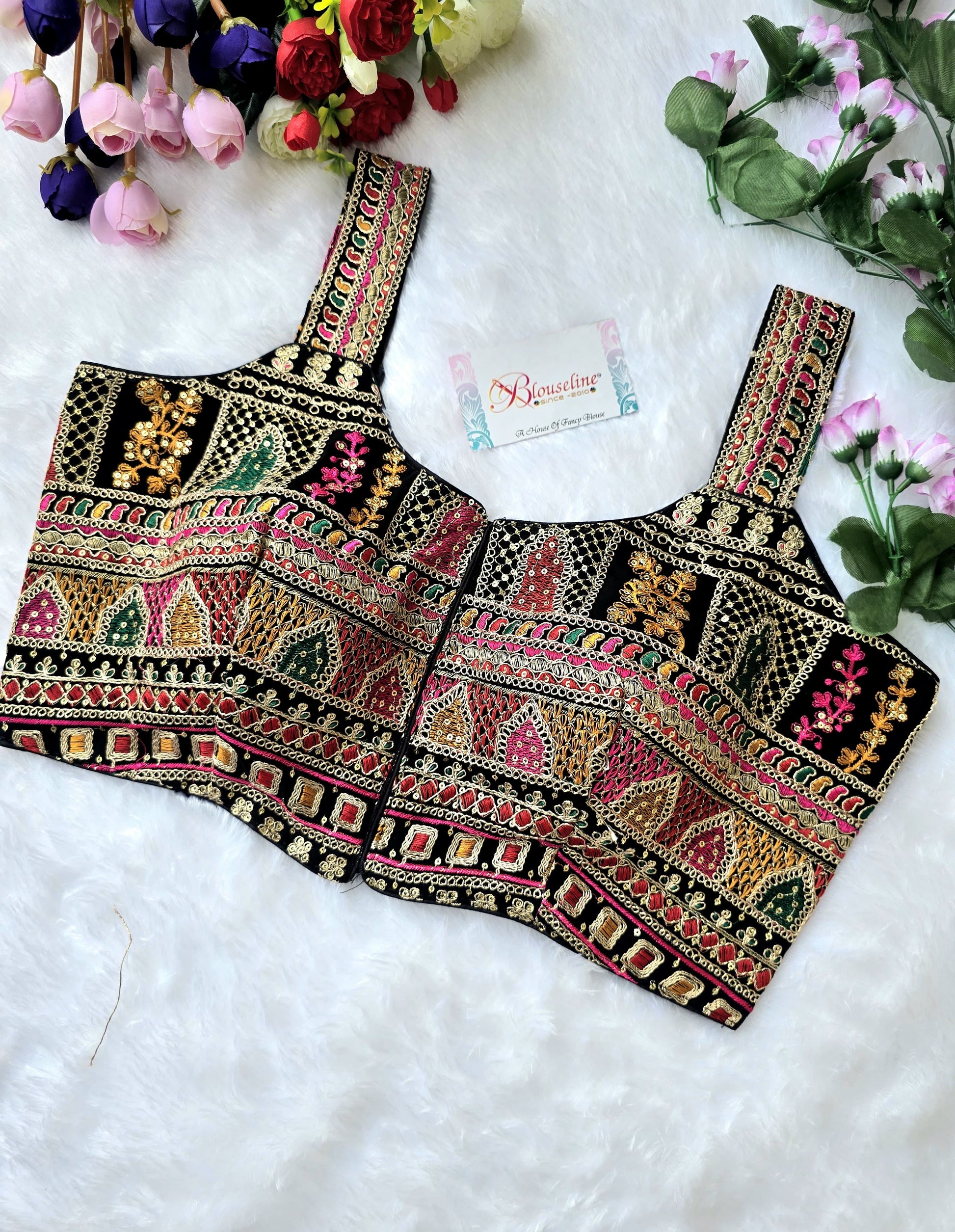 BlouseLine Premium Georgette Embroidered Blouse - Wholesale Manufacturer Price - BlouseLine