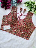 Designer Georgette Embroidered Blouse - Premium Quality | Blouse Line (Surat Manufacturer) - BlouseLine