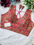Designer Georgette Embroidered Blouse - Premium Quality | Blouse Line (Surat Manufacturer) - BlouseLine