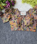 Designer Silk Pojisan Print Embroidered Blouse - Latest Trend - BlouseLine