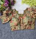 Designer Silk Pojisan Print Embroidered Blouse - Latest Trend - BlouseLine