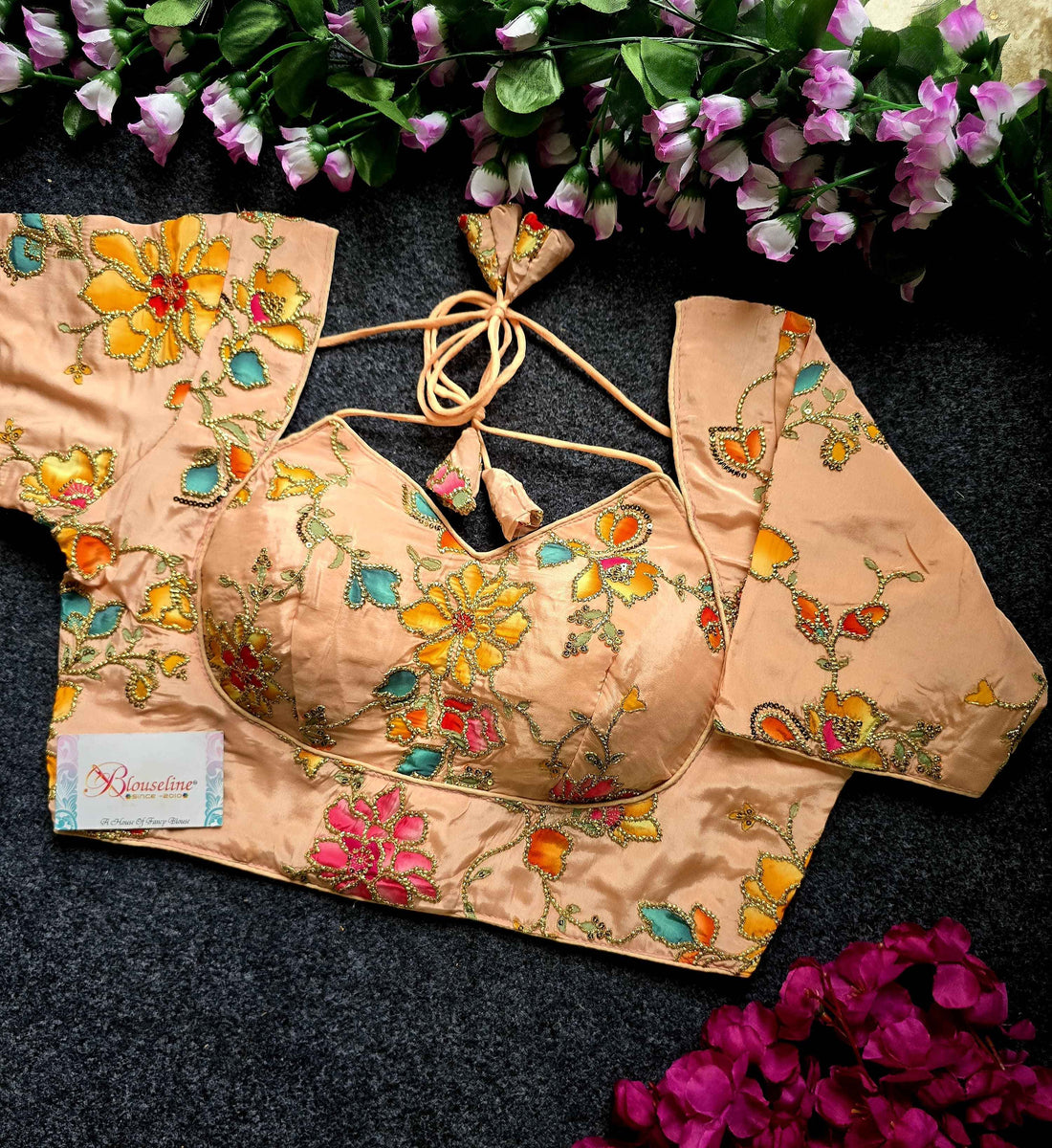 New Viscose Position Print Blouse Manufacturer in Surat | BlouseLine