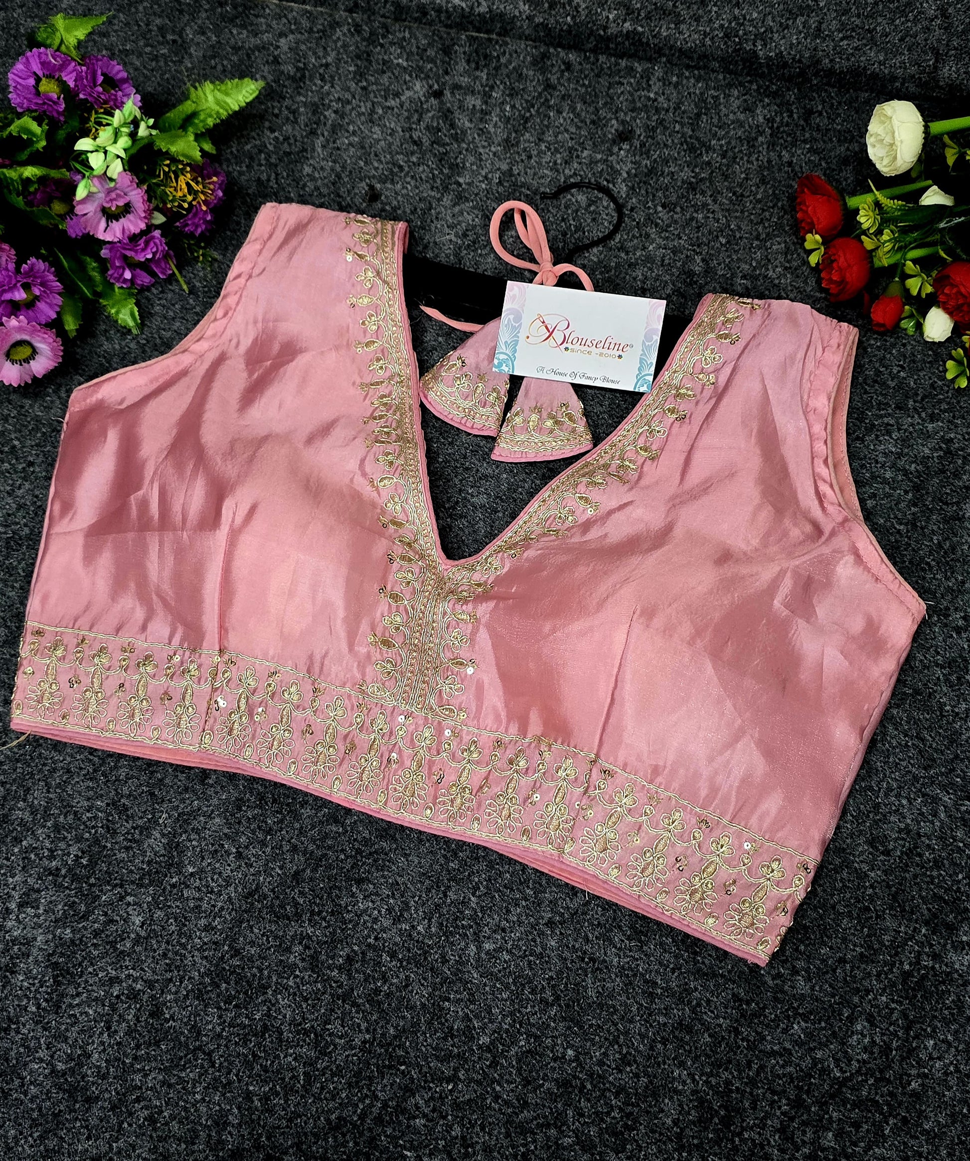 New Collection Silk Embroidery Blouse Manufacturer in Surat | BlouseLine - BlouseLine
